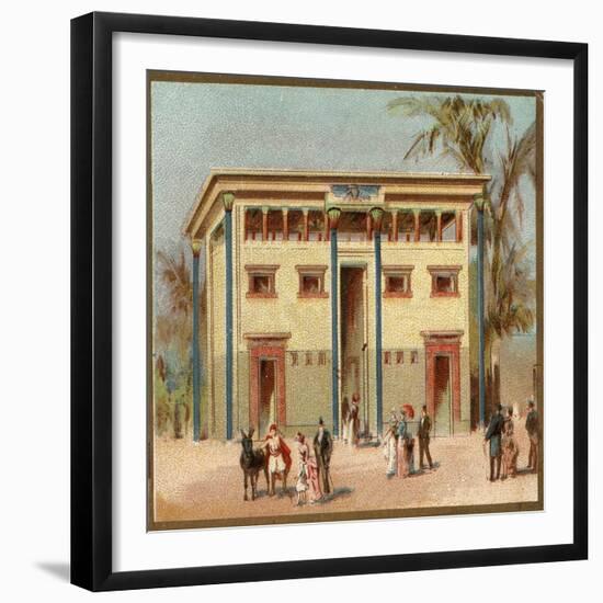 Paris Universal Exhibition of 1889 : Egyptian House-French School-Framed Giclee Print