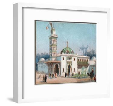 Paris Universal Exhibition of 1889 : The arab mosque-French School-Framed Giclee Print