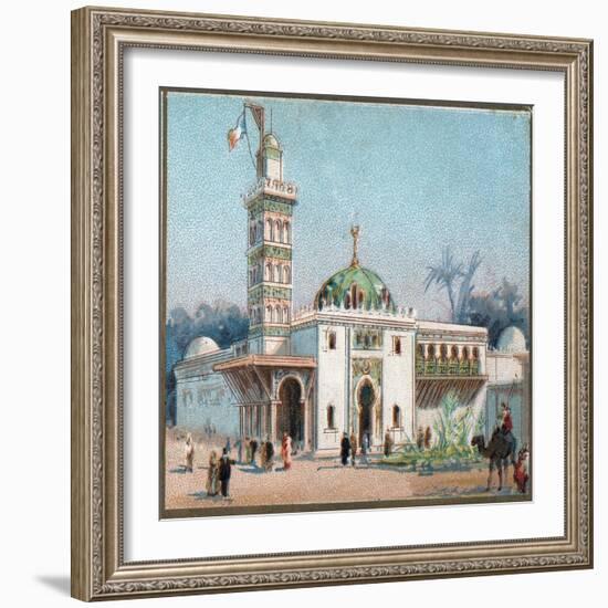 Paris Universal Exhibition of 1889 : The arab mosque-French School-Framed Giclee Print