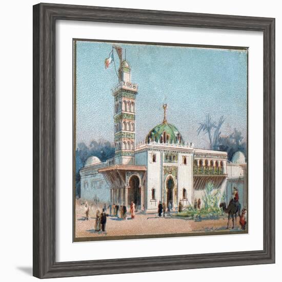 Paris Universal Exhibition of 1889 : The arab mosque-French School-Framed Giclee Print