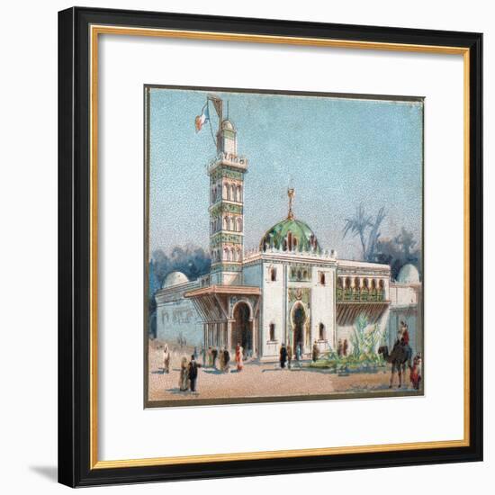 Paris Universal Exhibition of 1889 : The arab mosque-French School-Framed Giclee Print