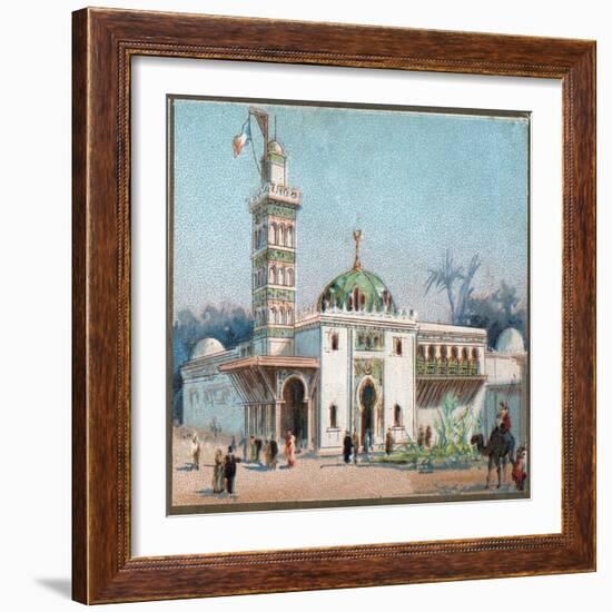 Paris Universal Exhibition of 1889 : The arab mosque-French School-Framed Giclee Print