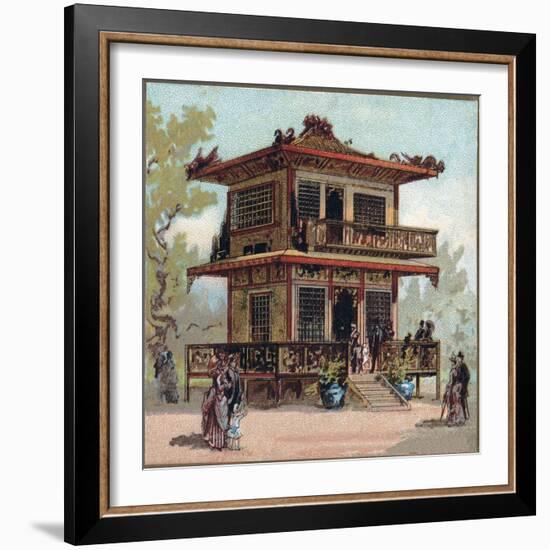 Paris Universal Exhibition of 1889 : The Japan Pavilion-French School-Framed Giclee Print