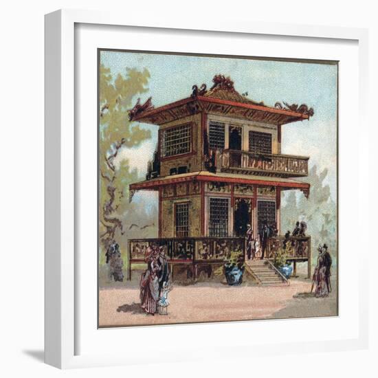 Paris Universal Exhibition of 1889 : The Japan Pavilion-French School-Framed Giclee Print