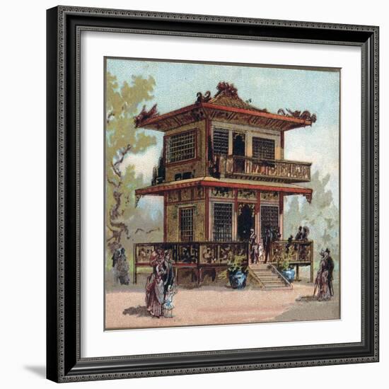 Paris Universal Exhibition of 1889 : The Japan Pavilion-French School-Framed Giclee Print