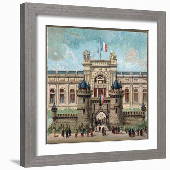 Paris Universal Exhibition of 1889 : The Palace of the War ministery-French School-Framed Giclee Print