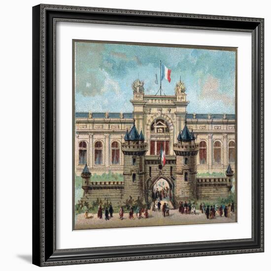 Paris Universal Exhibition of 1889 : The Palace of the War ministery-French School-Framed Giclee Print