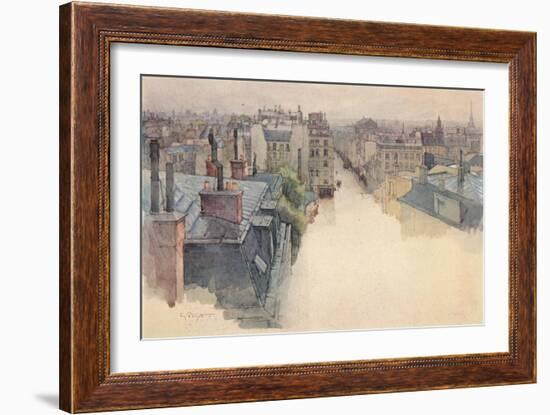 'Paris viewed from Montmartre', 1915-Eugene Bejot-Framed Giclee Print