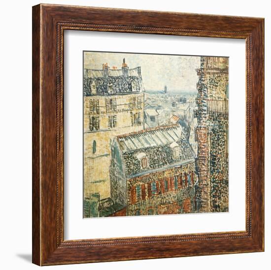 Paris Vu De La Chambre De Vincent-Vincent van Gogh-Framed Art Print