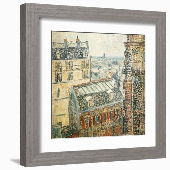 Paris Vu De La Chambre De Vincent-Vincent van Gogh-Framed Art Print