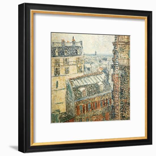 Paris Vu De La Chambre De Vincent-Vincent van Gogh-Framed Art Print