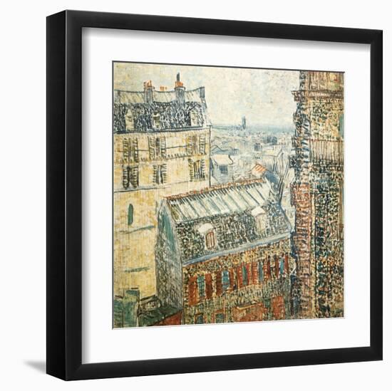 Paris Vu De La Chambre De Vincent-Vincent van Gogh-Framed Art Print