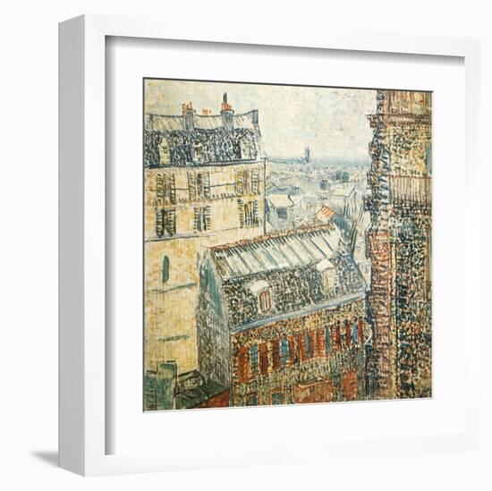 Paris Vu De La Chambre De Vincent-Vincent van Gogh-Framed Art Print