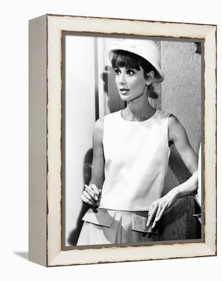 Paris When it Sizzles, Audrey Hepburn, 1964-null-Framed Stretched Canvas