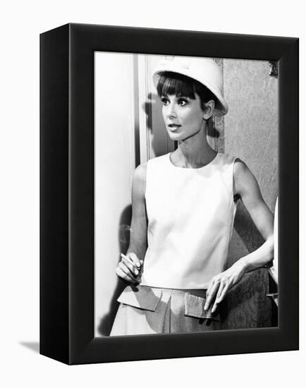 Paris When it Sizzles, Audrey Hepburn, 1964-null-Framed Stretched Canvas
