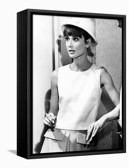 Paris When it Sizzles, Audrey Hepburn, 1964-null-Framed Stretched Canvas