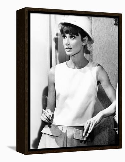 Paris When it Sizzles, Audrey Hepburn, 1964-null-Framed Stretched Canvas