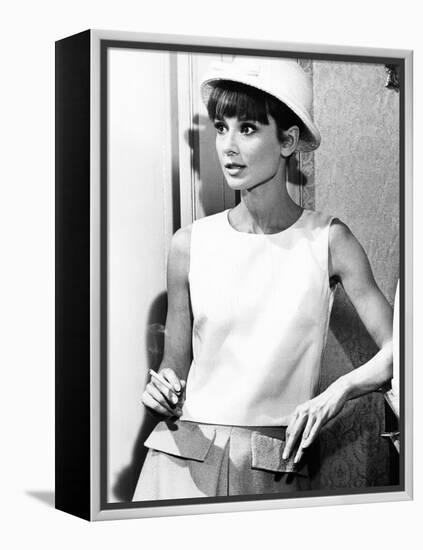 Paris When it Sizzles, Audrey Hepburn, 1964-null-Framed Stretched Canvas