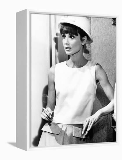 Paris When it Sizzles, Audrey Hepburn, 1964-null-Framed Stretched Canvas