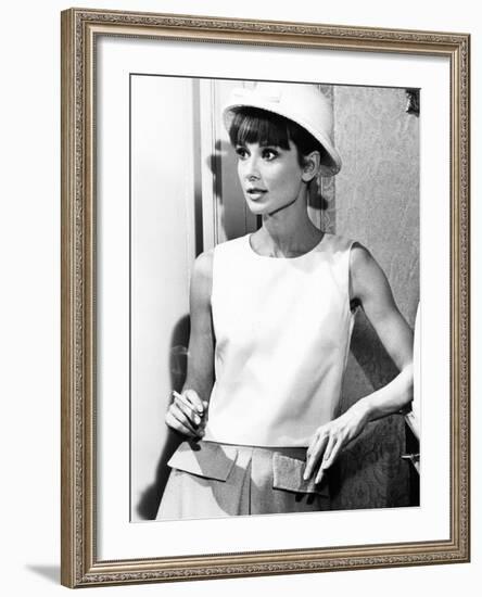 Paris When it Sizzles, Audrey Hepburn, 1964-null-Framed Photo