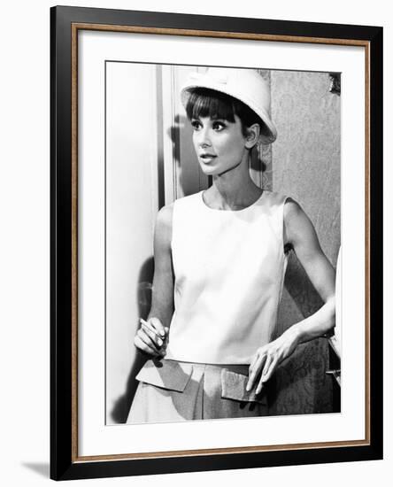 Paris When it Sizzles, Audrey Hepburn, 1964-null-Framed Photo