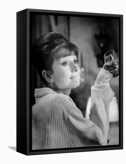 Paris When it Sizzles, Audrey Hepburn, 1964-null-Framed Stretched Canvas