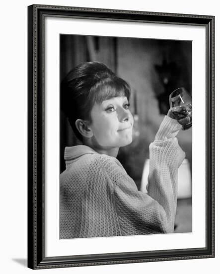 Paris When it Sizzles, Audrey Hepburn, 1964-null-Framed Photo