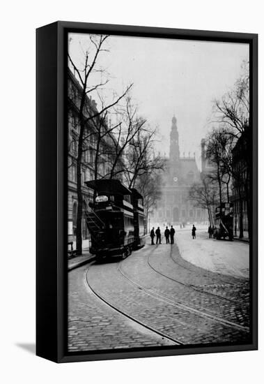 Paris, Which Occurred Victoria, Electric Trams-Brothers Seeberger-Framed Premier Image Canvas