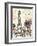 Paris Whimsy 1-Edith Lentz-Framed Premium Giclee Print