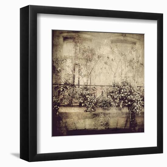 Paris Window Garden-Dawne Polis-Framed Art Print