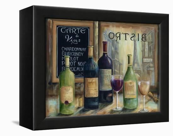 Paris Wine Tasting-Marilyn Dunlap-Framed Stretched Canvas