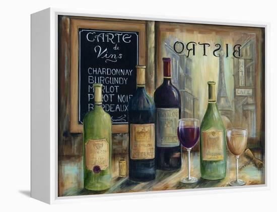 Paris Wine Tasting-Marilyn Dunlap-Framed Stretched Canvas