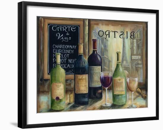 Paris Wine Tasting-Marilyn Dunlap-Framed Art Print