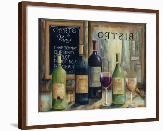 Paris Wine Tasting-Marilyn Dunlap-Framed Art Print