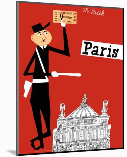 Paris-Miroslav Sasek-Mounted Art Print