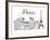 Paris-Peach & Gold-Framed Art Print