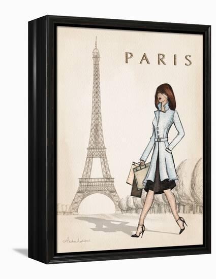 Paris-Andrea Laliberte-Framed Stretched Canvas