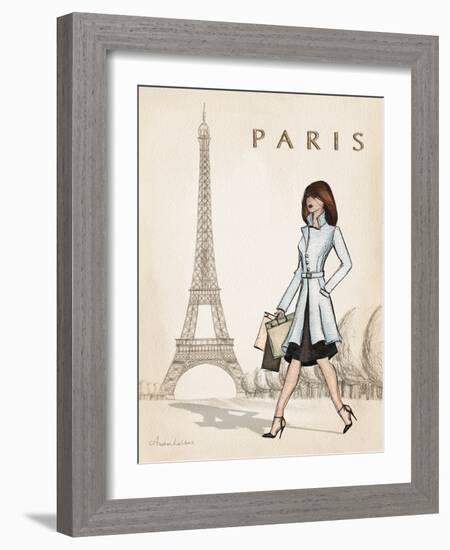 Paris-Andrea Laliberte-Framed Art Print