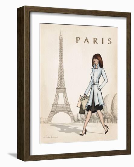 Paris-Andrea Laliberte-Framed Art Print