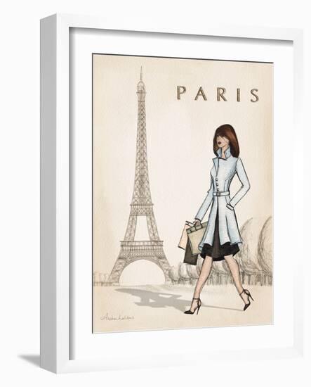 Paris-Andrea Laliberte-Framed Art Print