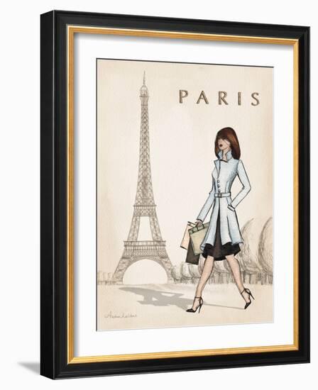 Paris-Andrea Laliberte-Framed Art Print