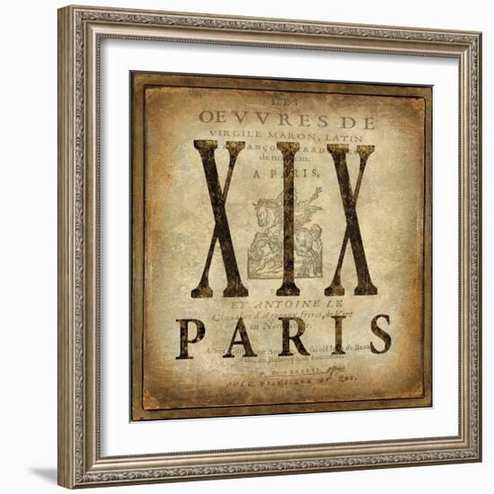 Paris-Oliver Jeffries-Framed Art Print