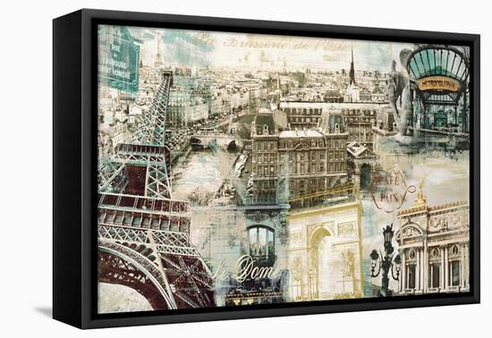 Paris-Tyler Burke-Framed Stretched Canvas