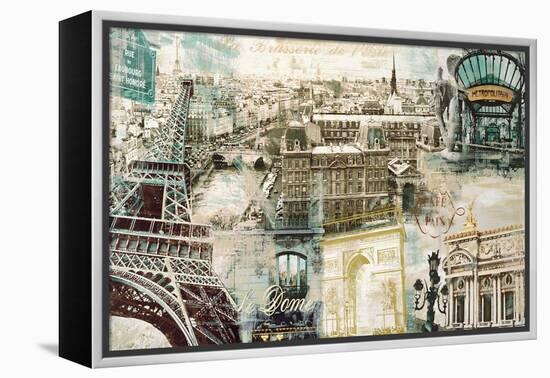 Paris-Tyler Burke-Framed Stretched Canvas