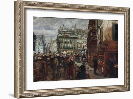 Pariser Wochentag. 1869-Adolph von Menzel-Framed Giclee Print