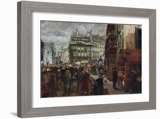 Pariser Wochentag. 1869-Adolph von Menzel-Framed Giclee Print