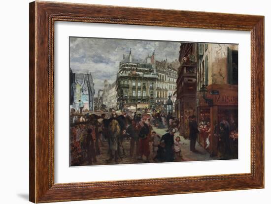 Pariser Wochentag. 1869-Adolph von Menzel-Framed Giclee Print