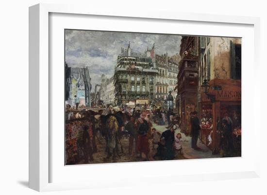 Pariser Wochentag. 1869-Adolph von Menzel-Framed Giclee Print