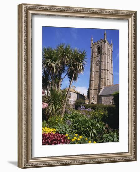 Parish Church of St. Ia Dating from 1434, St. Ives, Cornwall, England, United Kingdom, Europe-Ken Gillham-Framed Photographic Print