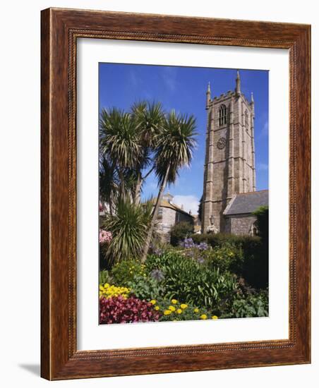 Parish Church of St. Ia Dating from 1434, St. Ives, Cornwall, England, United Kingdom, Europe-Ken Gillham-Framed Photographic Print